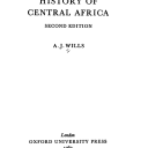 An introduction to the history of Central Africa