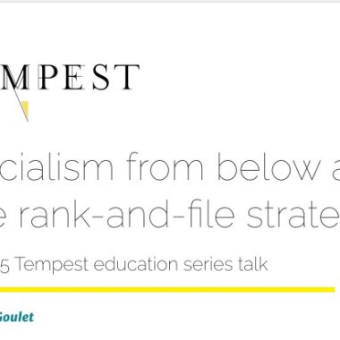 Socialism from below and the rank-and-file strategy